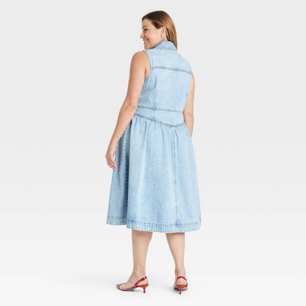 Ava & Viv Light Blue Denim Dress - Picture 2 of 3